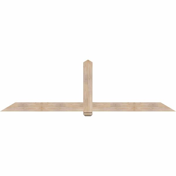 Ekena Millwork Eugene Smooth Timber Gable Bracket, Douglas Fir, 108"W x 31 1/2"H x 3 1/2"D x 5 1/2"F, 7/12 Pitch GBW108X31X0406EUG00SDF - main